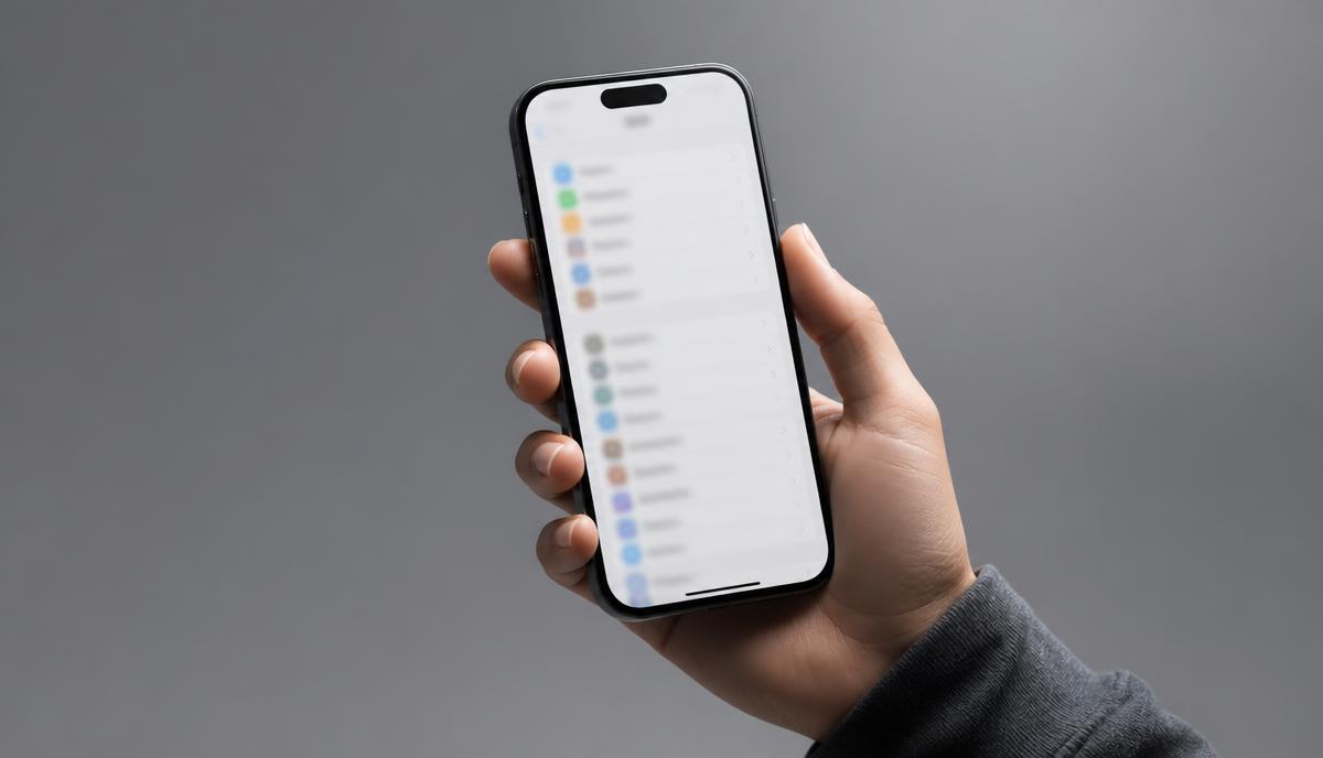 A smartphone displaying a privacy settings screen